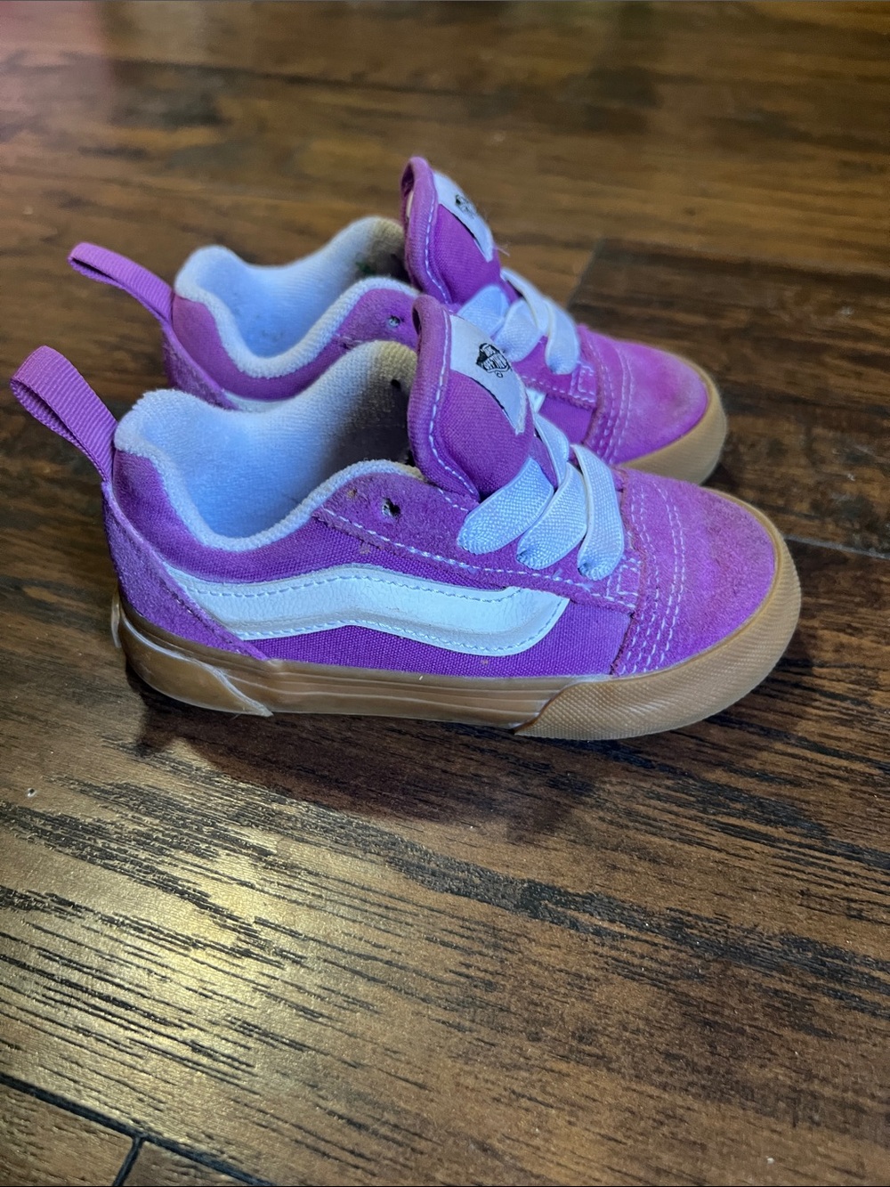 VANS Toddler Knu Skool shoes in Willowherb Purple size 7